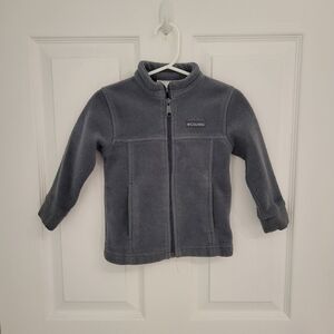 Columbia Kids Gray Fleece Jacket Size 18-24M